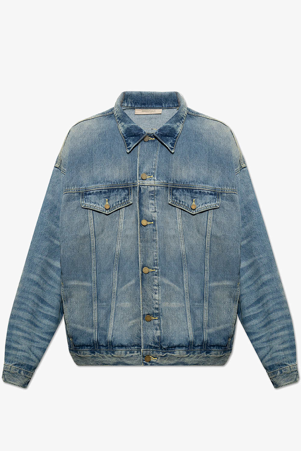 Fear Of God Essentials Denim jacket with logo | Men's Clothing